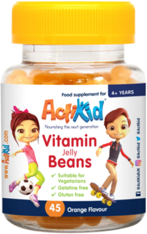 ActiKid® Magic Beans Multi-Vitamin Orange Flavour, 45s
