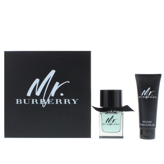 Mr Burberry Edt 50ml - Body Wash 75ml Gift Set Male