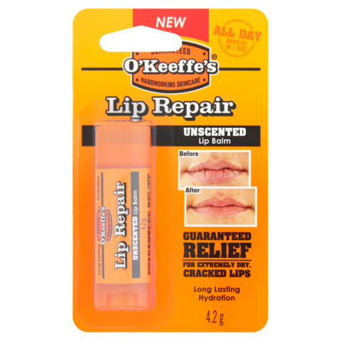 O'Keeffe's Lip Repair Unscented Lip Balm 4.2g