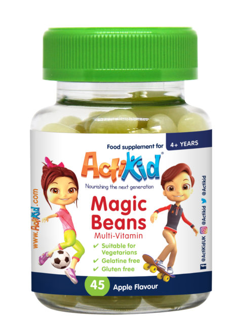 ActiKid® Magic Beans Multi-Vitamin Apple Flavour 45s front