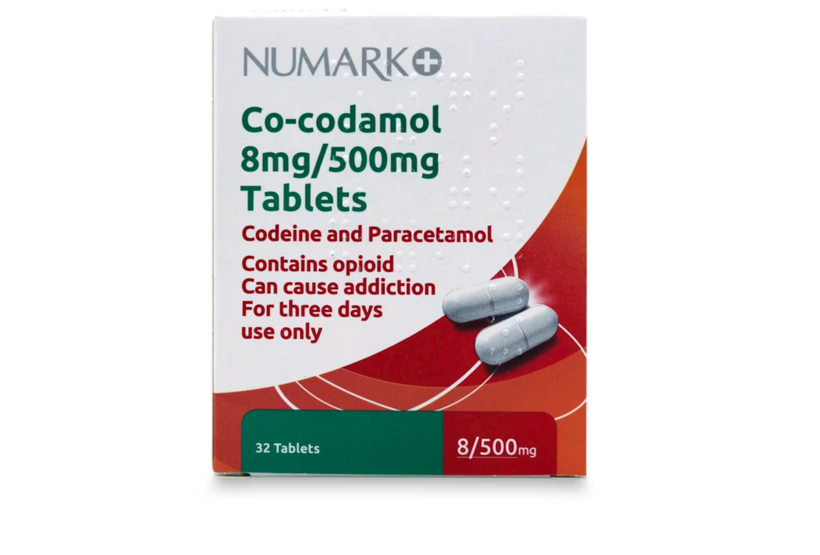 Numark Co-Codamol 8mg/500mg 32 Caplets