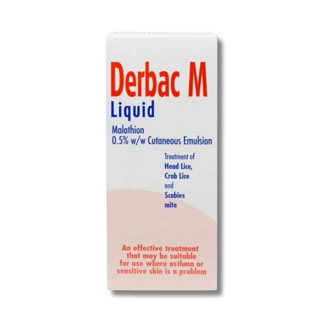Derbac M Liquid 150ml Lice and Scabies