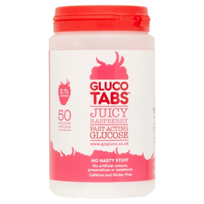 GlucoTabs Juicy Raspberry Fast Acting Glucose 50s