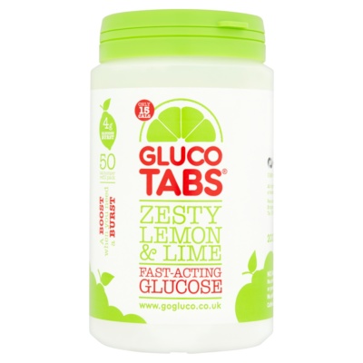 GlucoTabs Zesty Lemon & Lime Fast Acting Glucose 50s