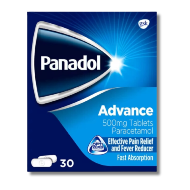 Panadol Advance 500 - 30 Front