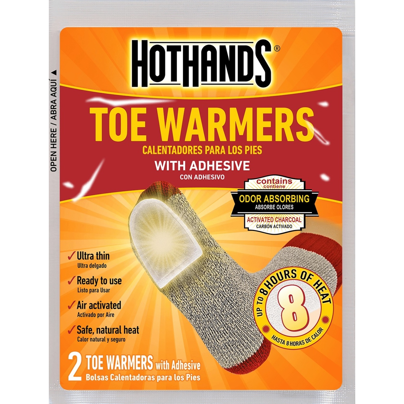 5 Pack Hothands Insole Foot Warmer 5 pair Each Value Pack 