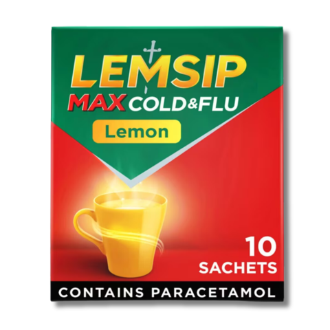 Lemsip Max Cold & Flu Lemon – 10 Sachets