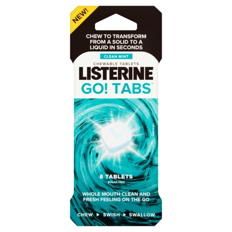 Listerine® Go! Tabs Clean Mint Chewable Tablets
