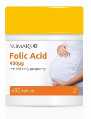 Numark Folic Acid 400µg - Pregnancy Support