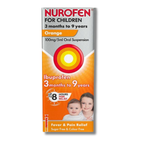 Nurofen for Children 3 Months to 12 years - Orange 100MG/5ML Oral Suspension