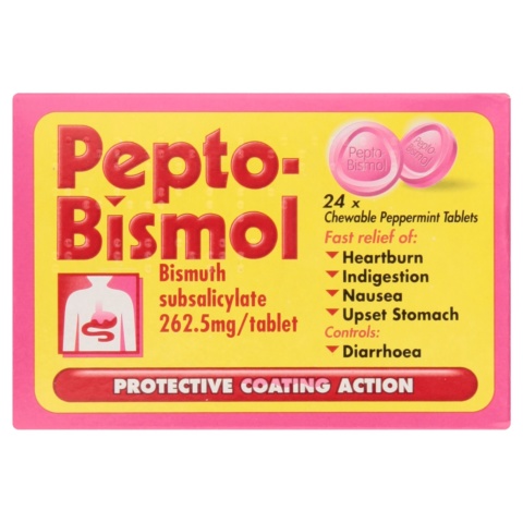 Pepto Bismol Chewable Peppermint Tablets