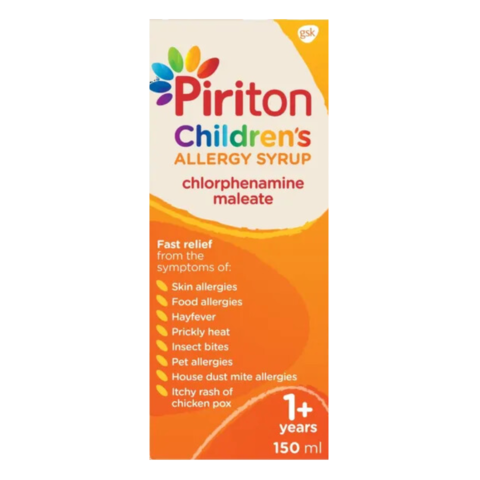 Piriton Hayfever & Allergy Relief Syrup for Children 150ml