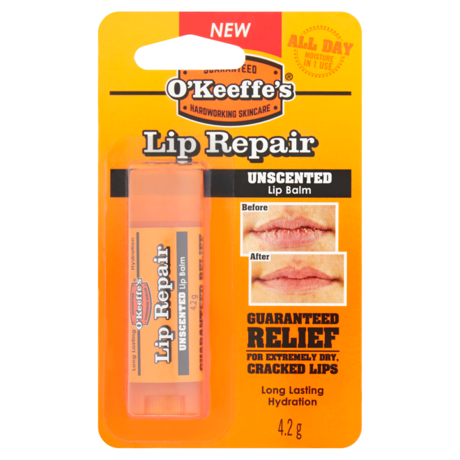 5704947003364 T1 O Keeffe s Lip Repair Unscented Lip Balm 4.2g