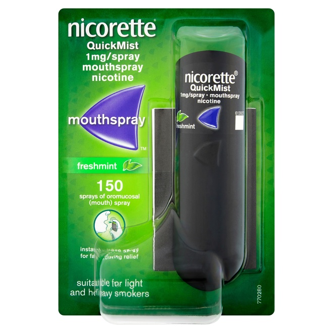 3574660619775 T1 Nicorette  QuickMist 1mg Spray Mouthspray Nicotine