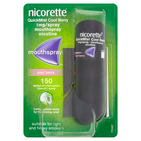 Nicorette® QuickMist Cool Berry 1mg/Spray Mouthspray Nicotine 150 Sprays