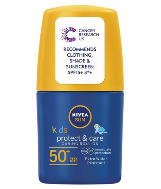 Nivea Sun Kids Protect & Care Caring Roll-on SPF50+