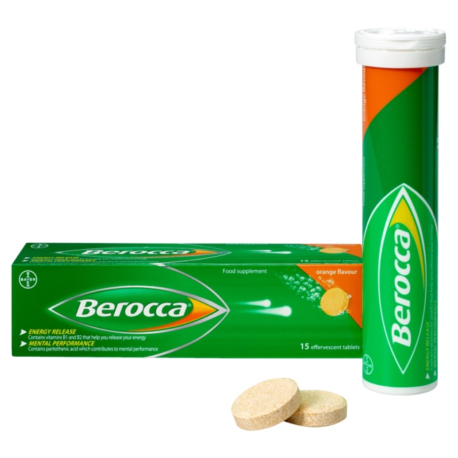 5010605151019 T2 Berocca Orange Flavour 15 Effervescent Tablets