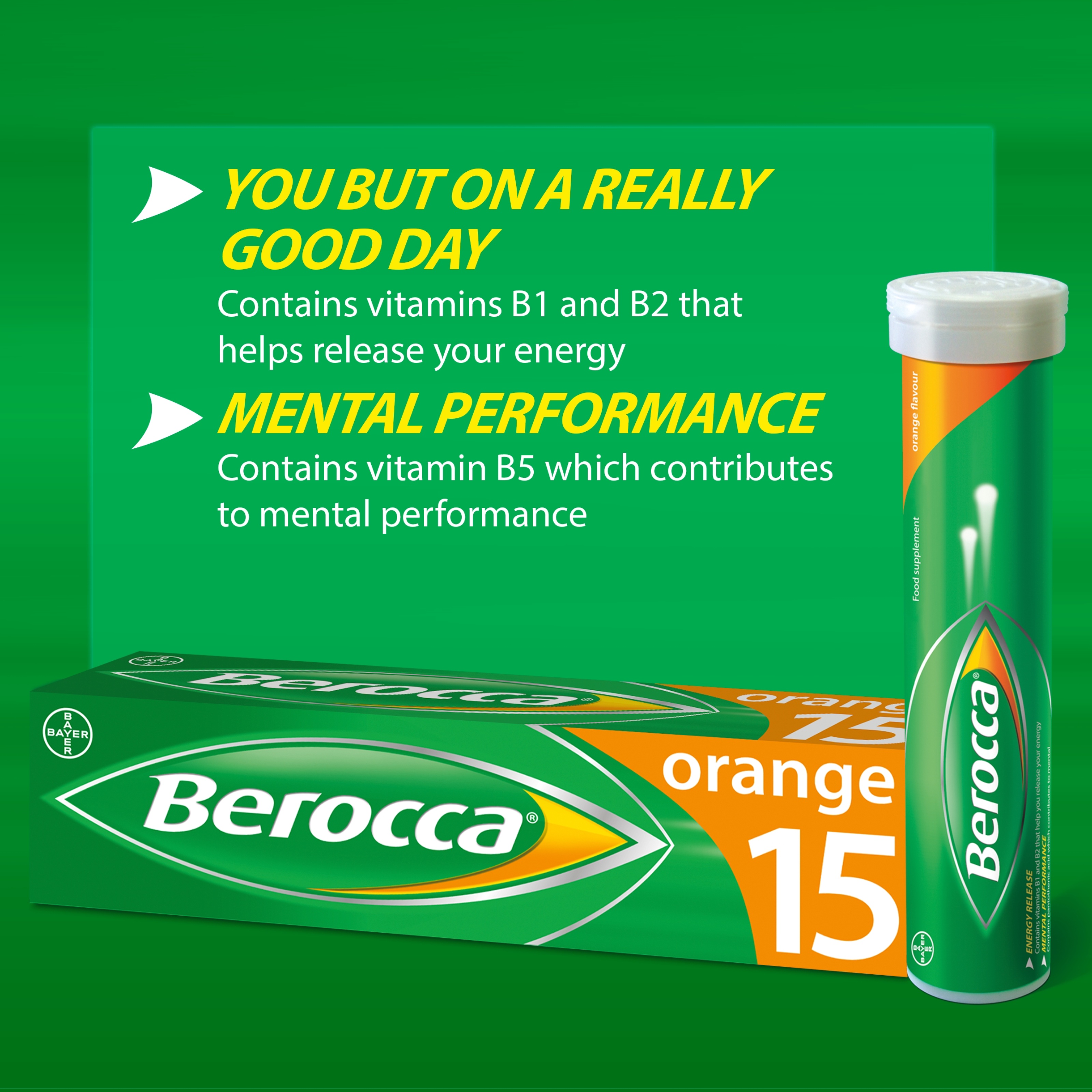 Berocca® Orange Effervescent Tablets