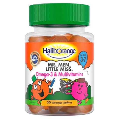 Haliborange Mr. Men Little Miss Omega-3 & Multivitamins Softies 30s