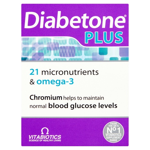 Vitabiotics Diabetone Plus 21 Micronutrients & Omega-3 Dual Pack 56 Tablets / Capsules