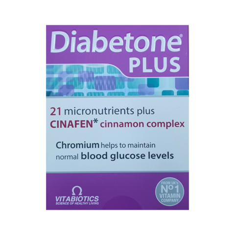 Vitabiotics Diabetone Plus 21 Micronutrients & CINAFEN Dual Pack 56 and 28 Tablets / Capsules