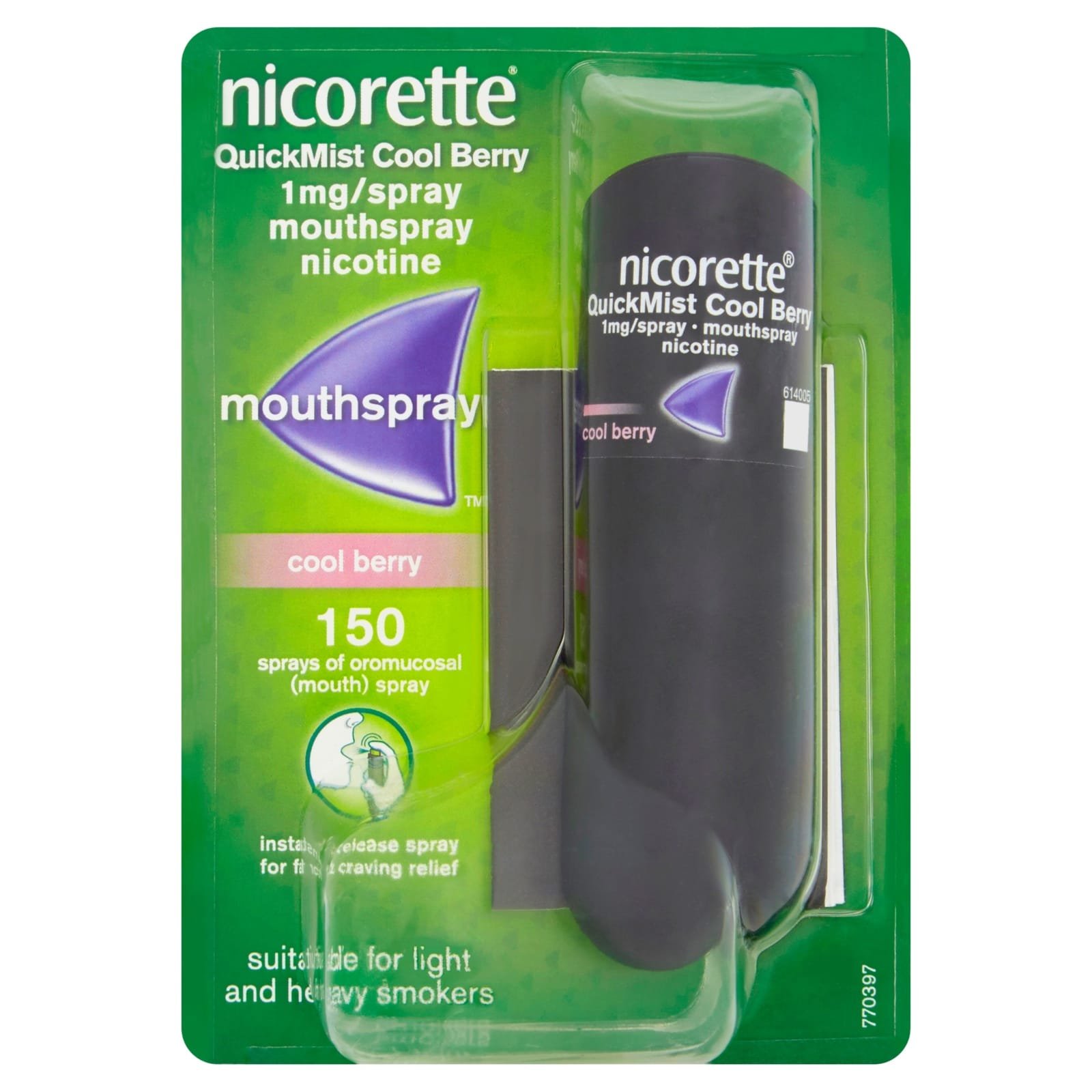 Nicorette® QuickMist Cool Berry Spray Mouthspray Nicotine