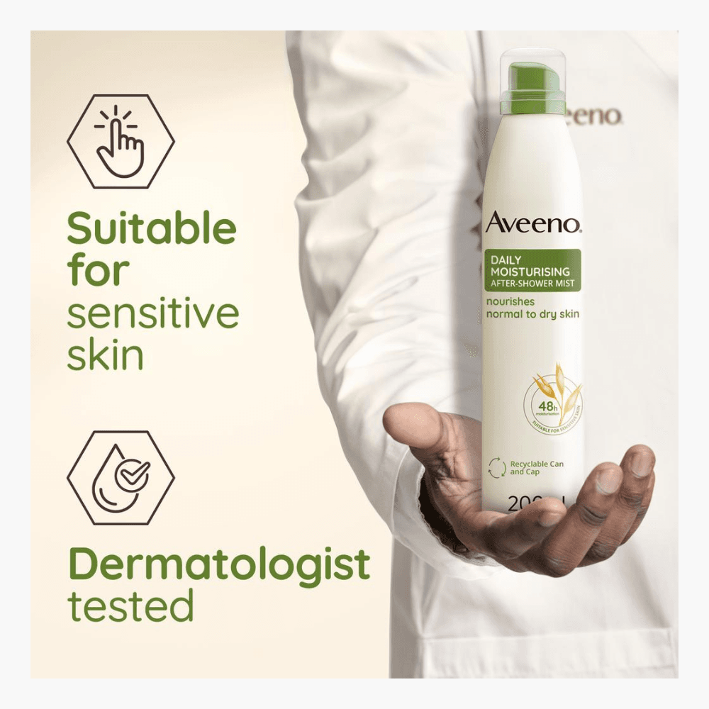 Aveeno Daily Moisturising After Shower Mist 200ml 4 Aveeno Daily Moisturising After Shower Mist 200ml