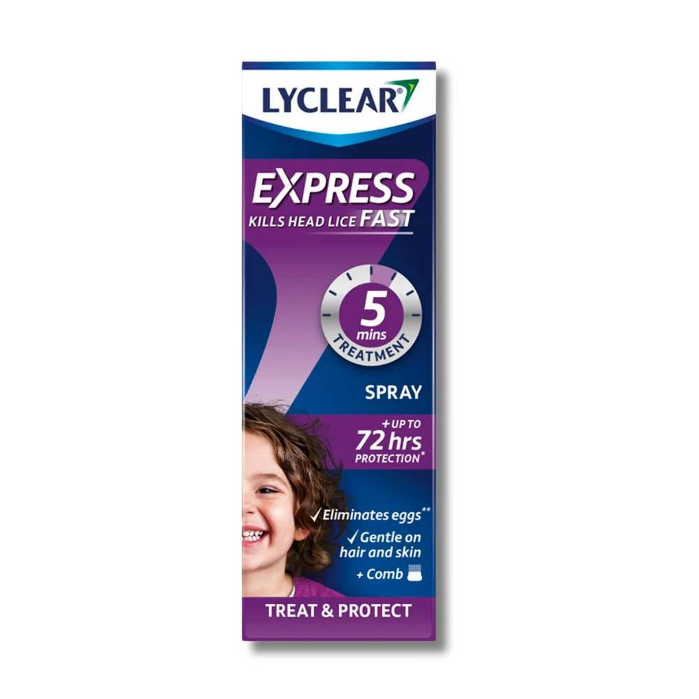 lyclear express head lice spray