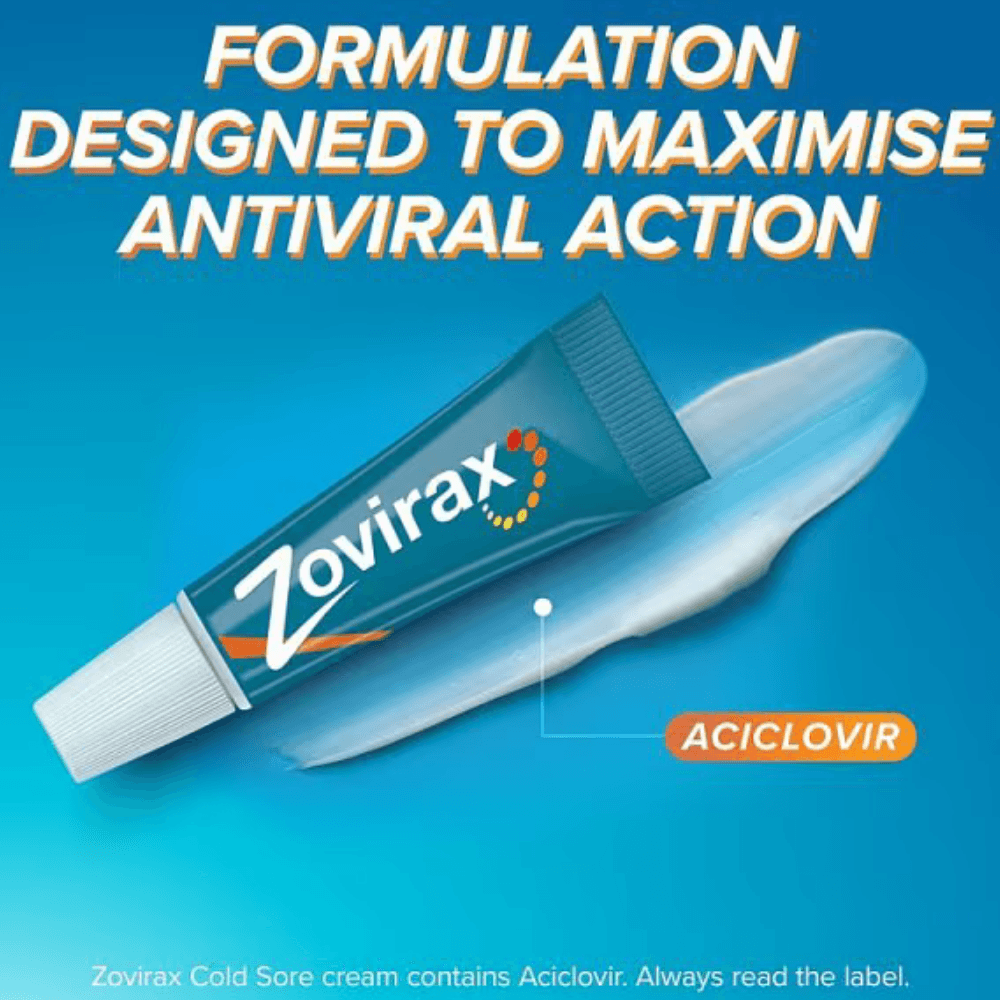 Zovirax Cold Sore Cream - 2g 2 Zovirax Cold Sore Cream – 2g